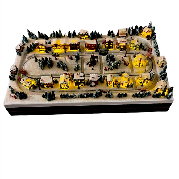 Thomas Kinkade Village Christmas Miniatures Collection, “Main Street”. - Picture 1 of 5